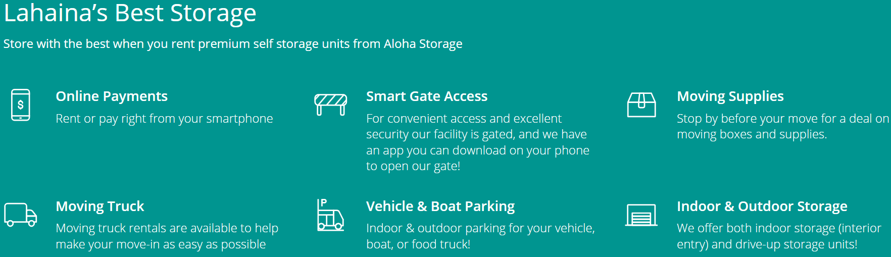 Aloha Self Storage - Lahaina 23 Ulupono St Lahaina, HI 96761